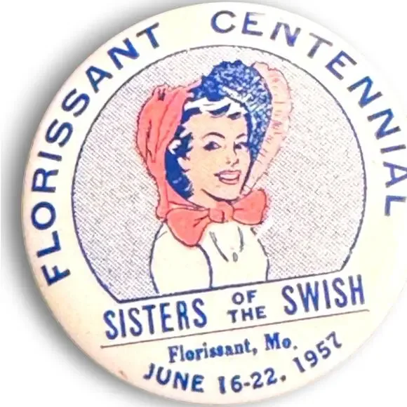 Vintage Florissant Missouri Centennial Vintage 1957 Pinback Button Set - 1957 - Picture 4 of 6